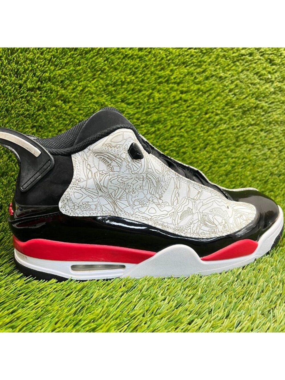 Nike Air Jordan Dub Zero Mens Size 12 Black White Red Basketball Shoes Sneakers